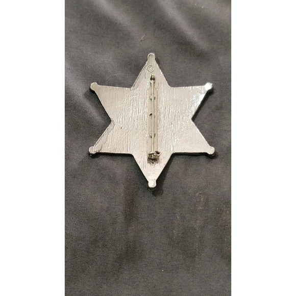 Vtg Wells Fargo Agent Star Badge Brooch Pin - Picture 3 of 4